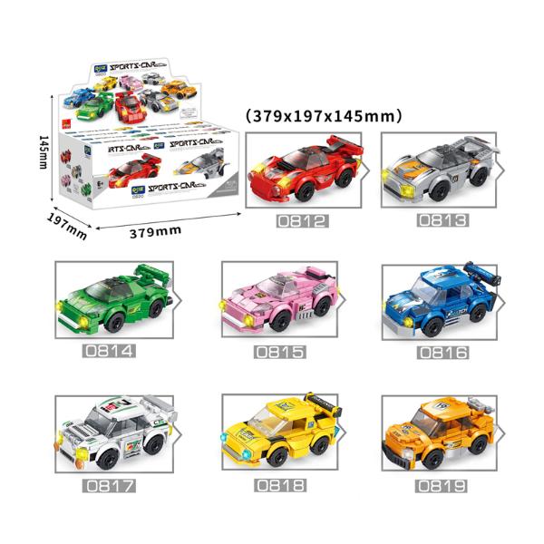 Build Your Own Blocks Sport Car Diy Toy