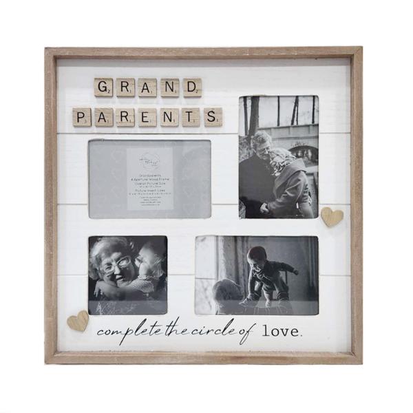 Wooden Grandparents Collage Photo Frame - 35cm x 35cm