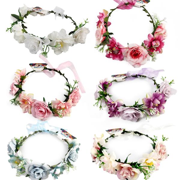 6 Assorted Party Halo Flower