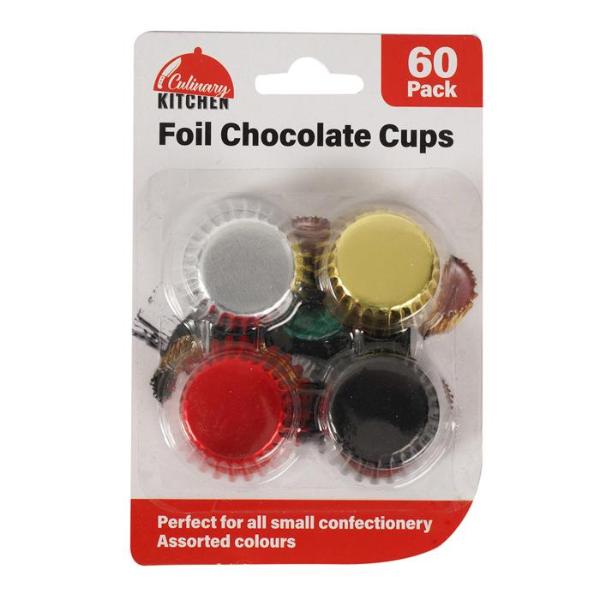 60 Pack Foil Chock Cups