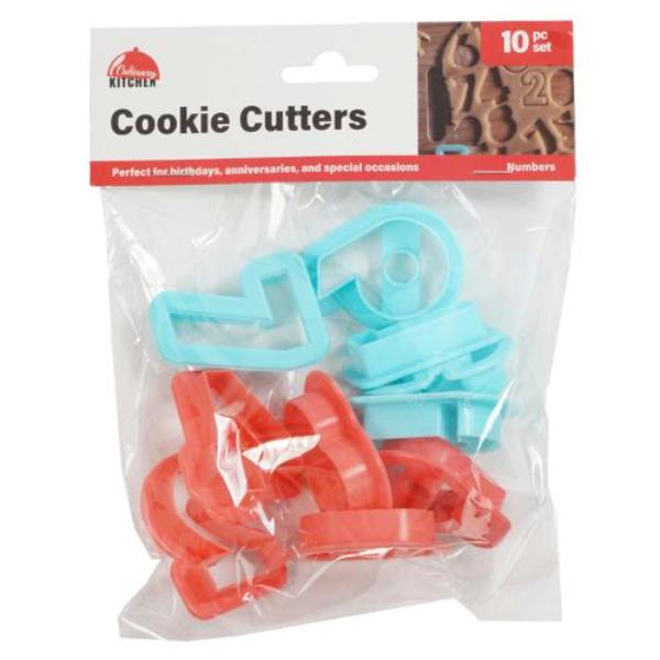 10 Pack Numbers Cookie Cutters