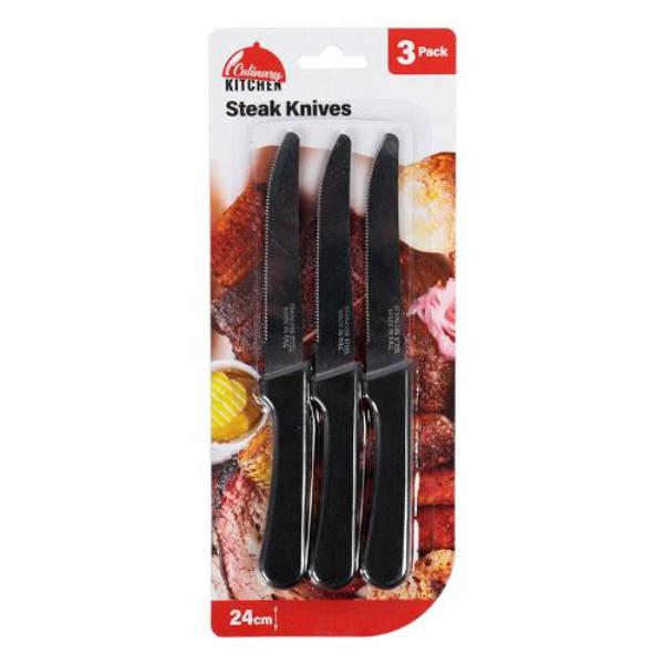 3 Pack Deluxe Steak Knives