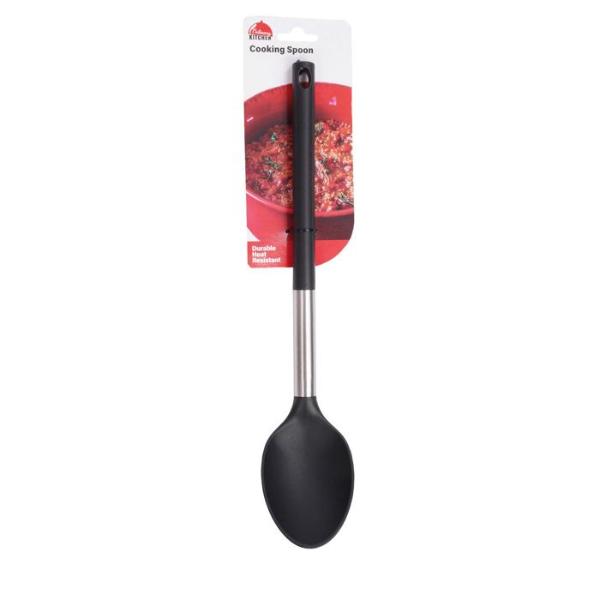 Stainless Steel Nylon Cooking Spoon - 30cm