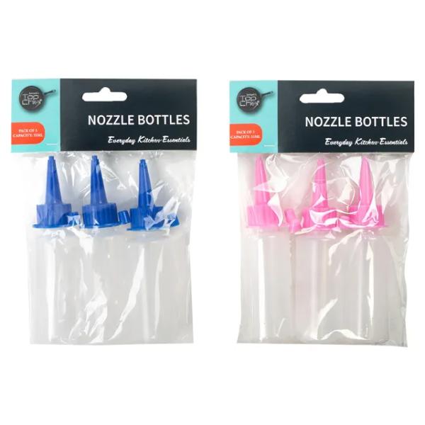 3 Pack Long Nozzle Bottles