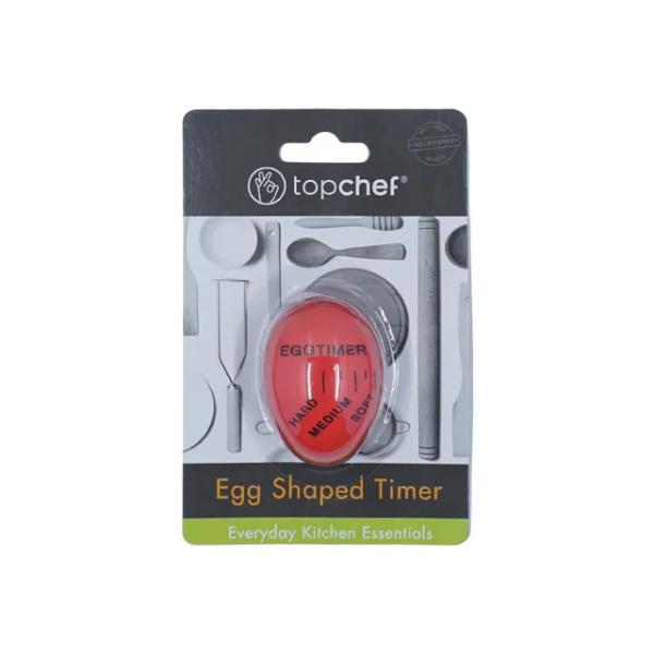 Red Egg Shape Timer - 5.7cm x 5cm x 3cm