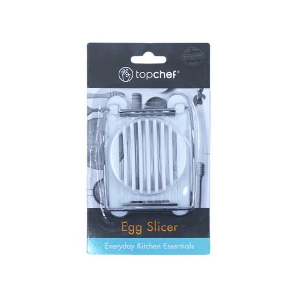 White Egg Slicer - 10.5cm x 8cm x 2.6cm