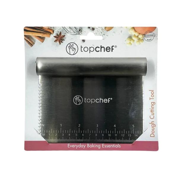 Silver Matte Finish Stainless Steel Dough Cutter & Scraper - 15cm x 12cm x 2.5cm