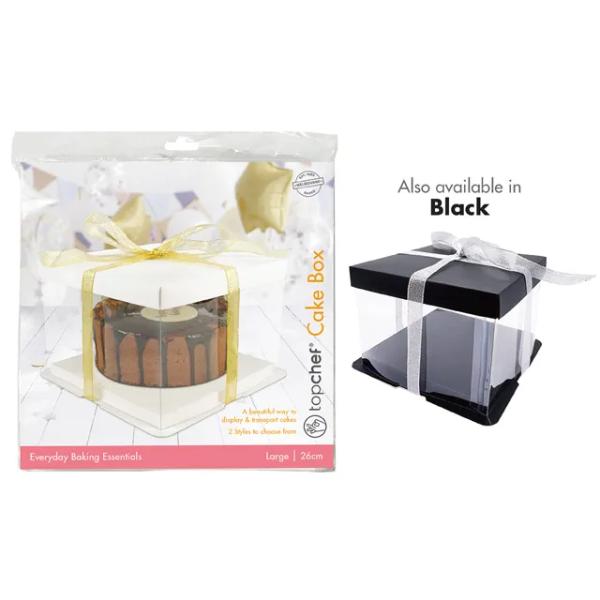 See Through Cake Box - 26cm x 26cm x 18cm