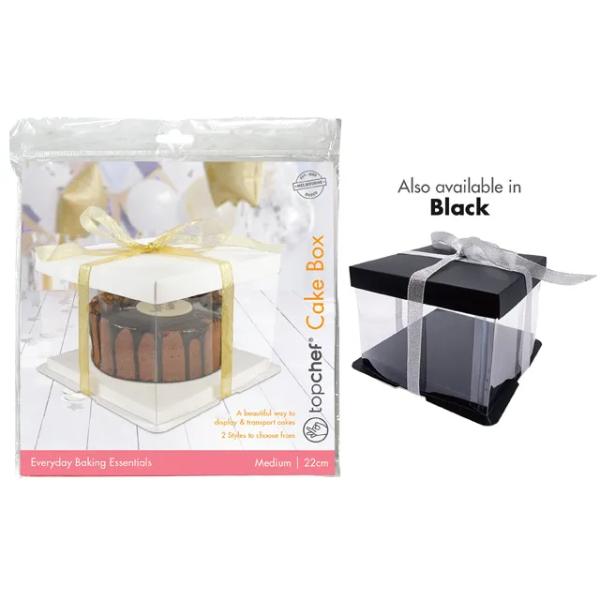 See Through Cake Box - 22cm x 22cm x 16cm