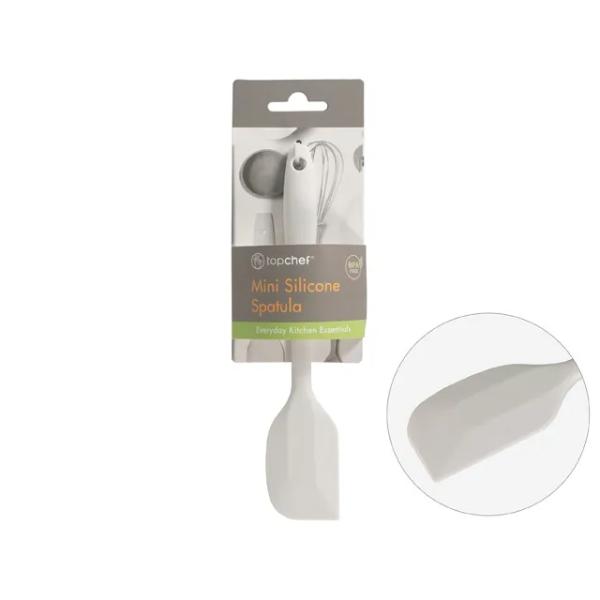 White Mini Silicone Spatula - 20cm x 4cm