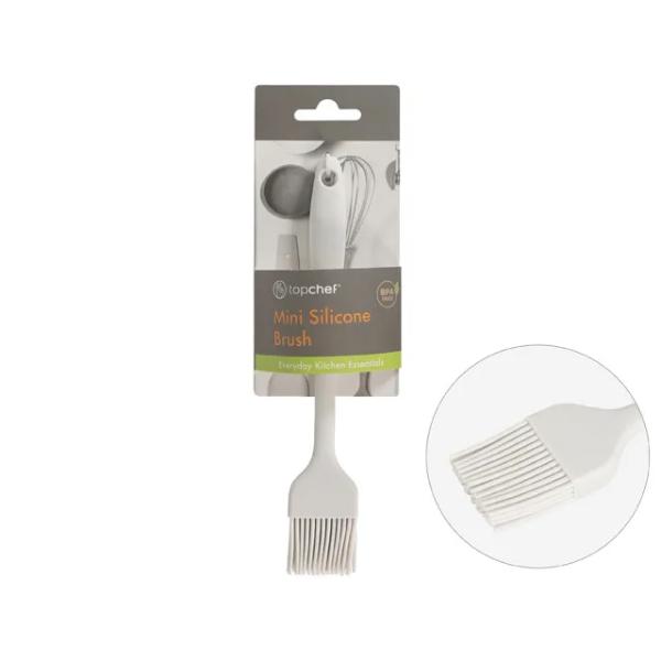 White Mini Silicone Brush - 21cm x 3.5cm