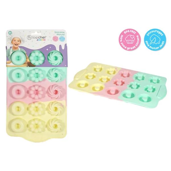Cotton Candy Silicone Donut Baking Mould - 29cm x 17cm