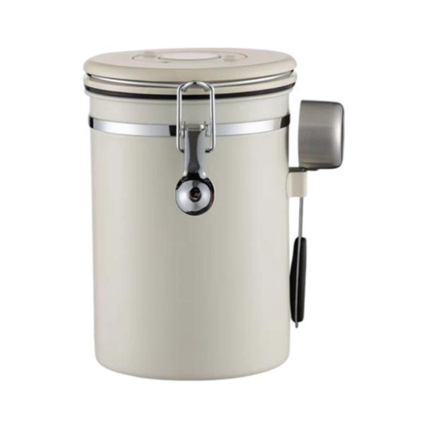 Stainless Steel Airtight Container With Spoon - 12.8cm x 18cm