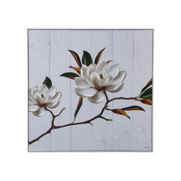 Magnolia 30% Touch Up By Kelly Lane Framed Canvas - 100cm x 100cm