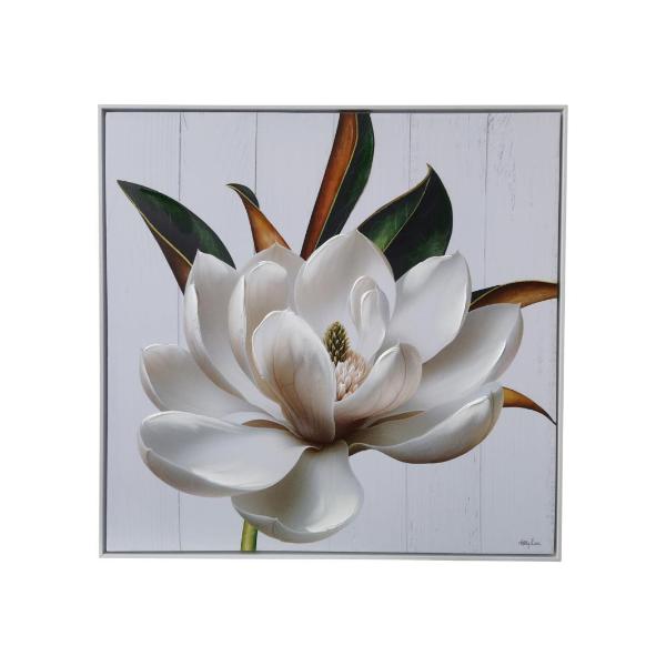 Magnolia 30% Oil Touch Up By Kelly Lane Framed Canvas - 80cm x 80cm