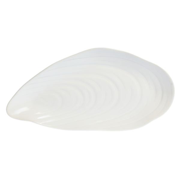White Oyster Plate - 23cm