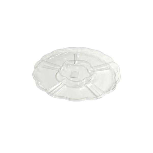 Clear Round Divider Platter