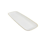 Load image into Gallery viewer, Gold Rim Rectangle Platter - 38cm
