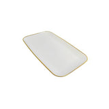 Load image into Gallery viewer, Gold Rim Rectangle Platter - 45cm
