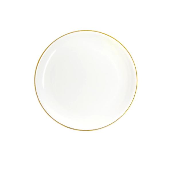 Gold Rim Round Platter - 35cm