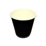 Load image into Gallery viewer, 25 Pack Black Double Wall Coffee Cup - 230ml
