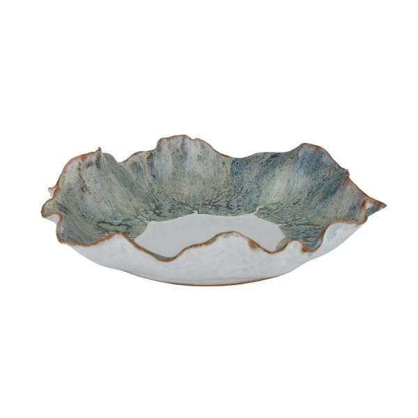 Green Costera Ceramic Plate - 28.5cm x 6cm