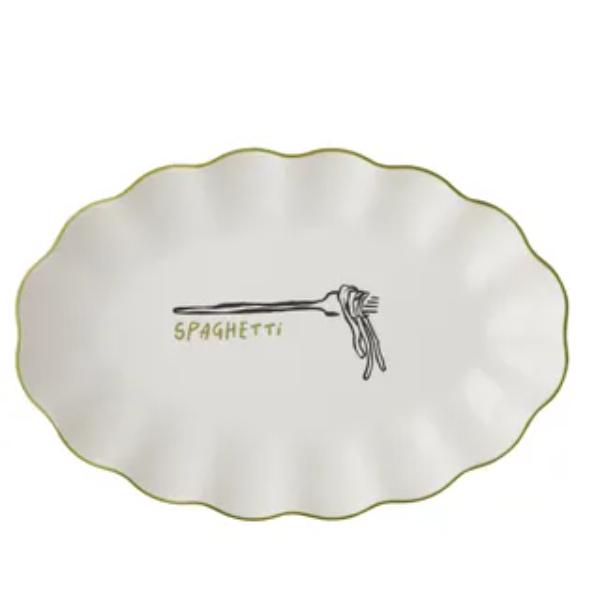 Mangiare Spaghetti Ceramic Dish - 36cm