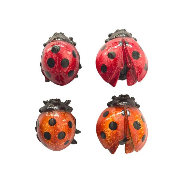 Marble Finish Ladybug - 7cm