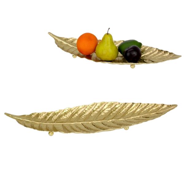 Gold Leaf Wall Art Table Decor - 49cm