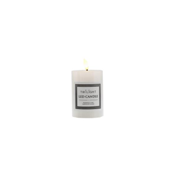 Frost Finish Led Candle - 12cm x 7cm x 10cm