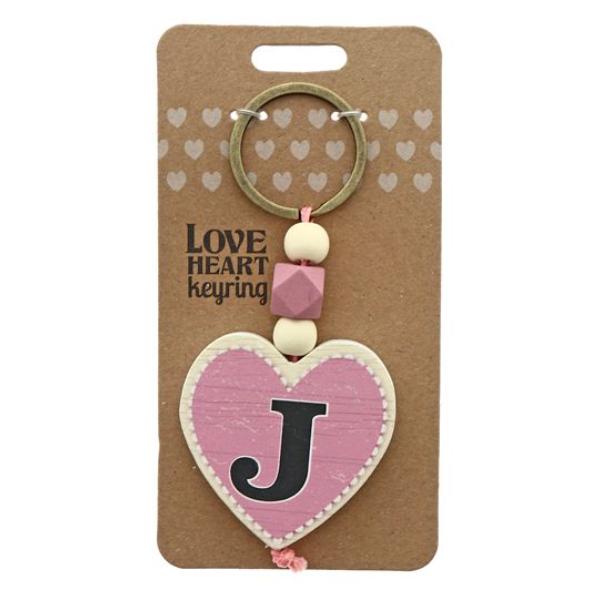 J Heart Keyring