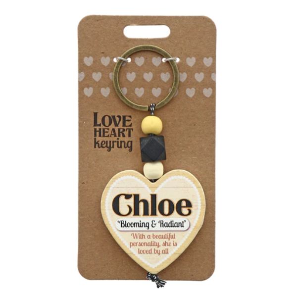Love Heart Chloe Keyring