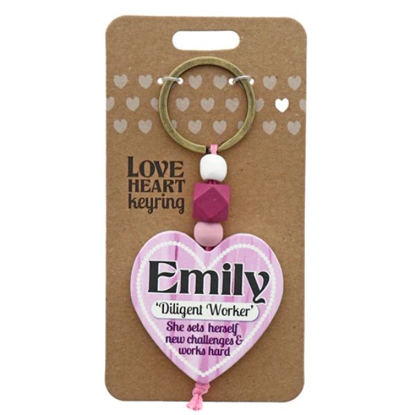Love Heart Emily Keyring