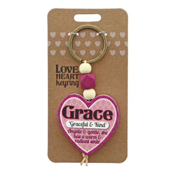 Love Heart Grace Keyring