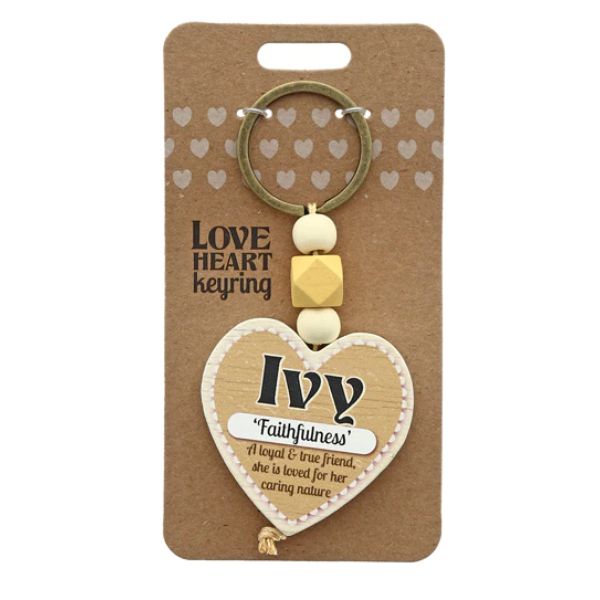 Love Heart Ivy Keyring