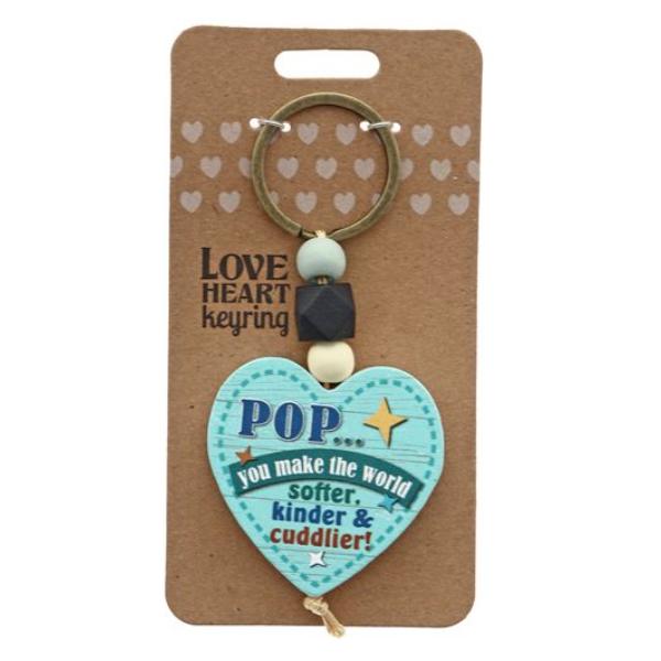 Pop World Heart Keyring