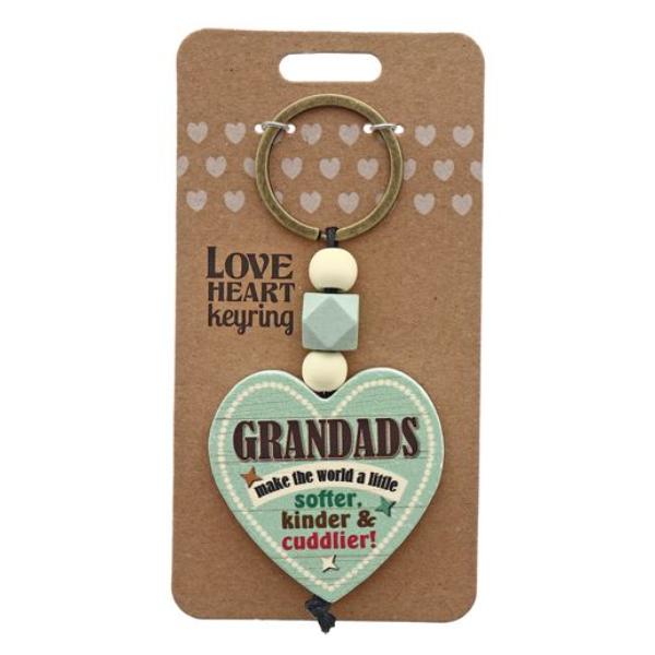 Grandads Heart Keyring