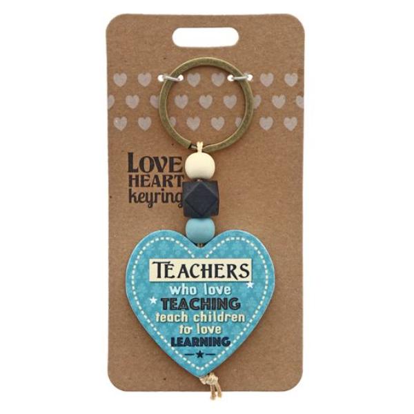 Teachers Heart Keyring