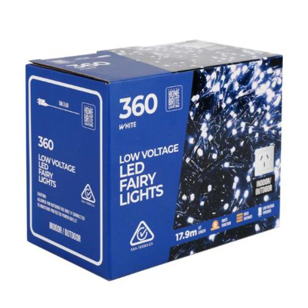 360 Pack White Led Fairy Light - 17.9m