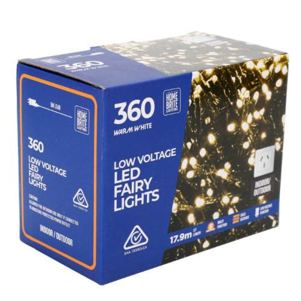 360 Pack Warm Led Fairy Light - 17.9m