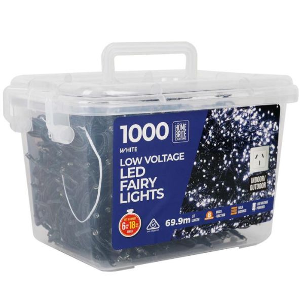 1000 Pack White Led Fairy Light - 69.9m