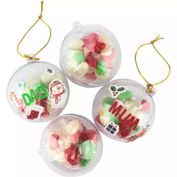 4 Pack DIY Bauble Kit With Jelly Beans