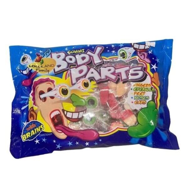 60 Pack Gummi Body Parts Halloween Lollies - 500g