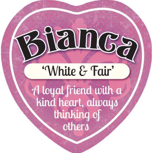 Ceramic Bianca Heart Magnet