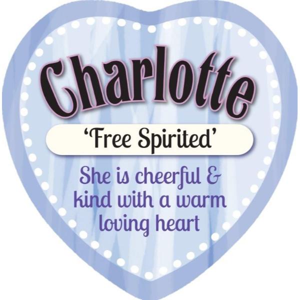 Ceramic Charlotte Heart Magnet