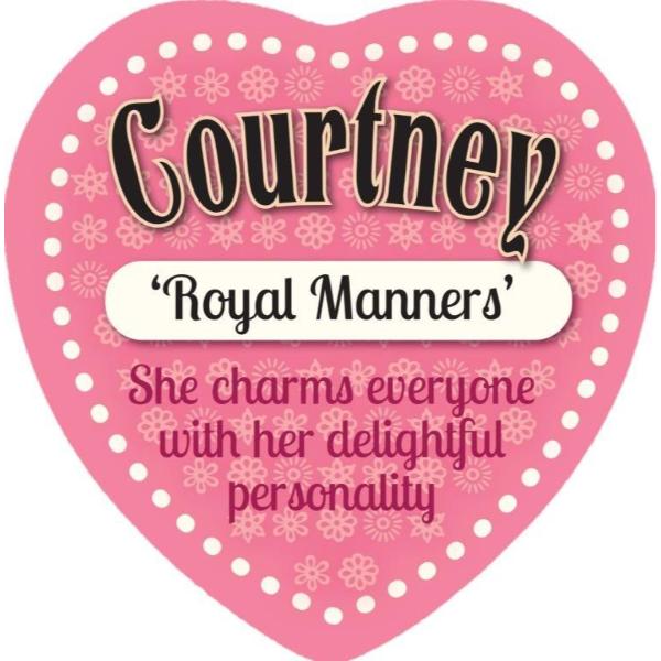 Courtney Heart Magnet