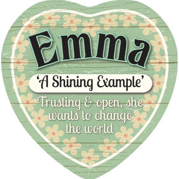 Ceramic Emma Heart Magnet