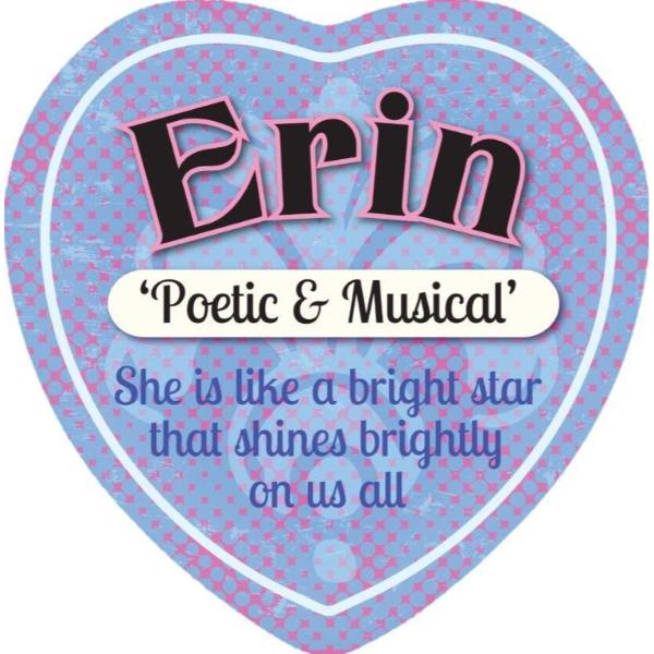 Ceramic Erin Heart Magnet