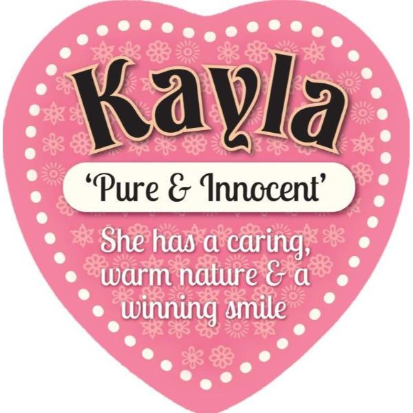 Ceramic Kayla Heart Magnet