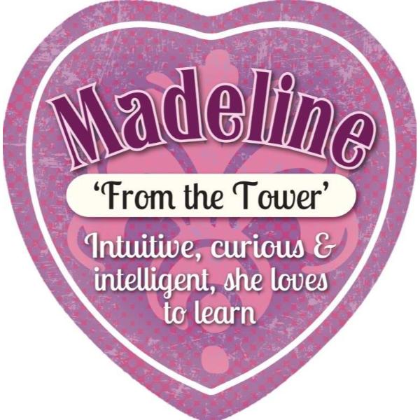 Ceramic Madeline Heart Magnet